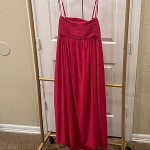 Abercrombie & Fitch Red Midi Sundress